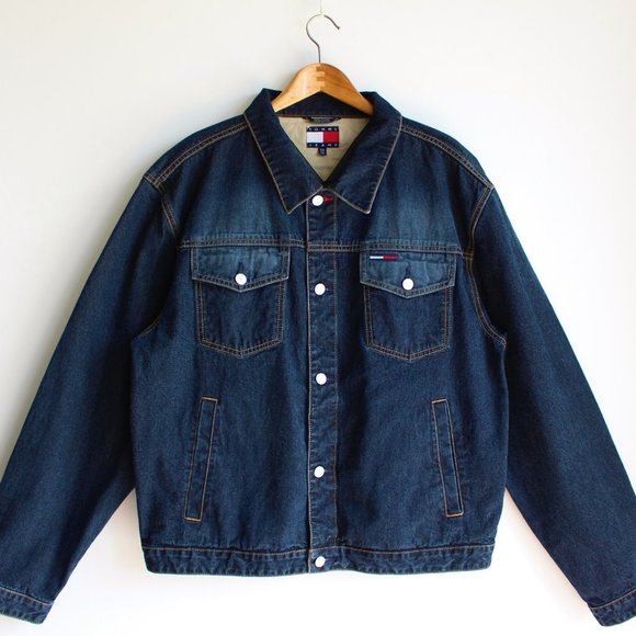 Vintage Dark Blue Tommy Jeans Denim Jacket - Picture 2 of 8